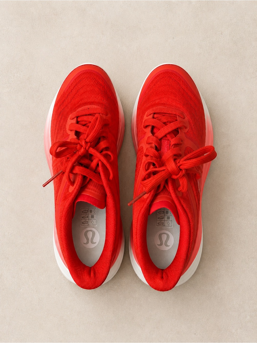 Lululemon Blissfeel Run 2 Running Shoes Solar Red Flare Red Women’s Size 8.5 - Picture 2 of 7
